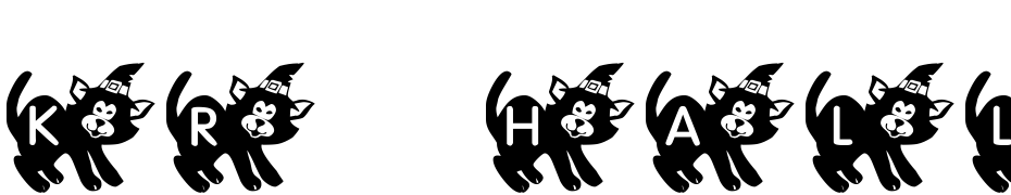 KR Halloween Kitten Font Download Free
